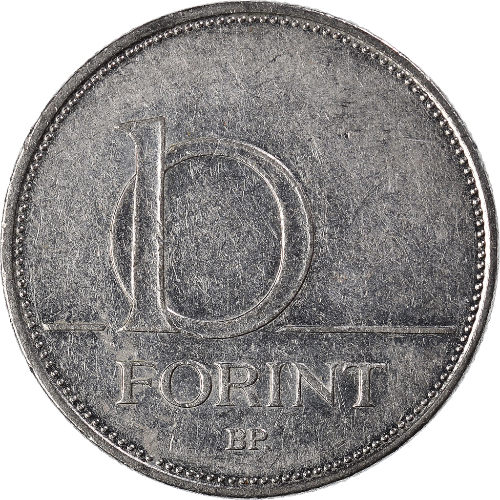 Moneda, Hungría, 10 Forint, 2005