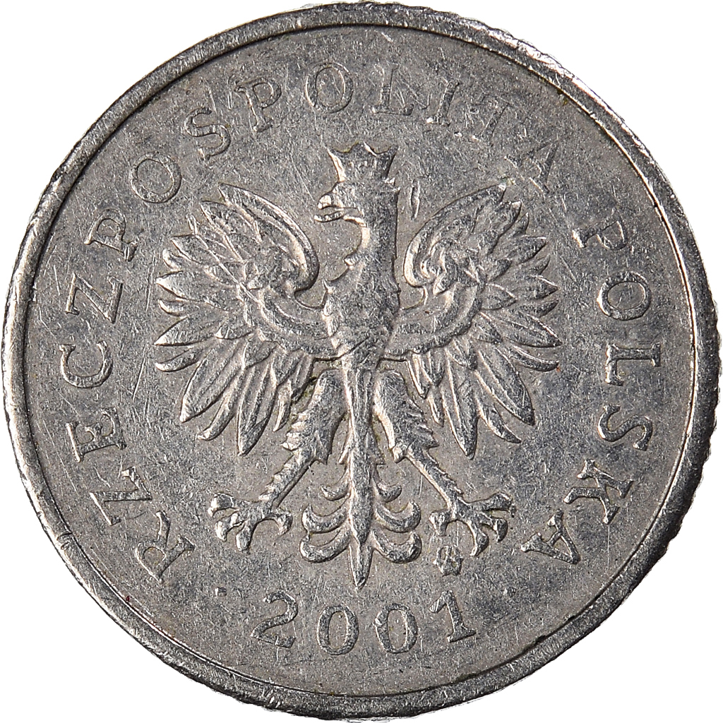 Coin, Poland, 10 Groszy, 2001