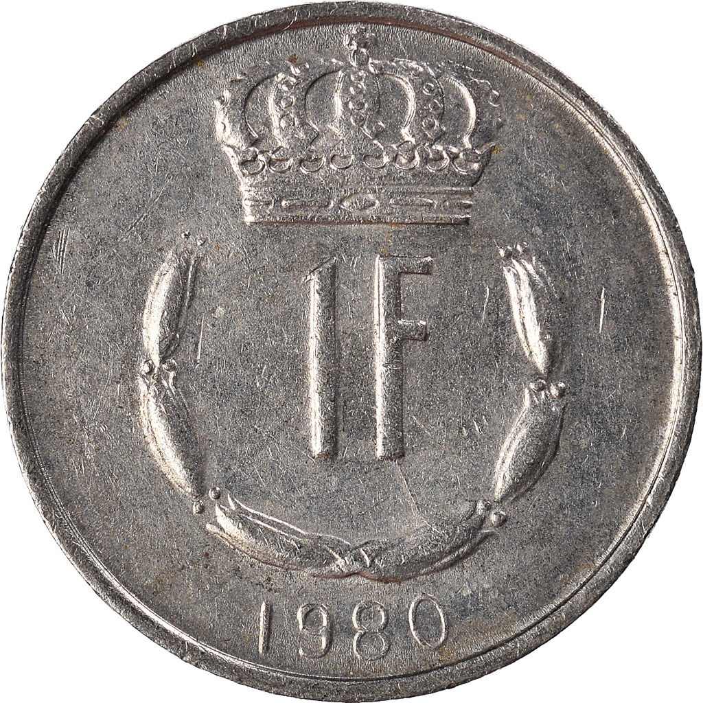 Moneda, Luxemburgo, Franc, 1980