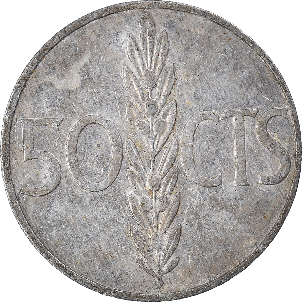 Moneda, España, 50 Centimos, 1966
