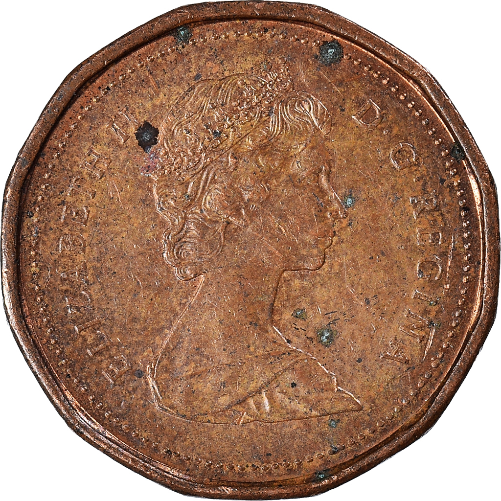 Moneda, Canadá, Cent, 1987