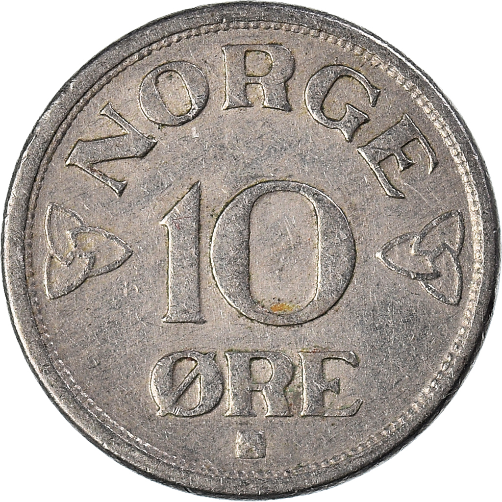 Moneda, Noruega, 10 Öre, 1952