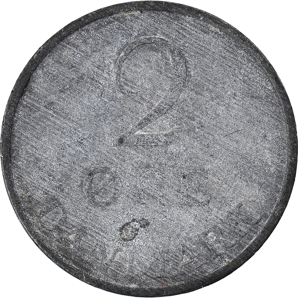 Moneda, Dinamarca, 2 Öre, 1953