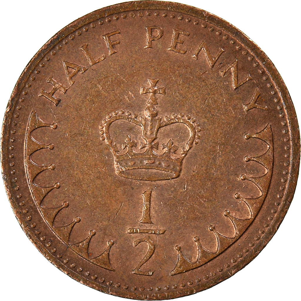 Moneda, Gran Bretaña, 1/2 Penny, 1982