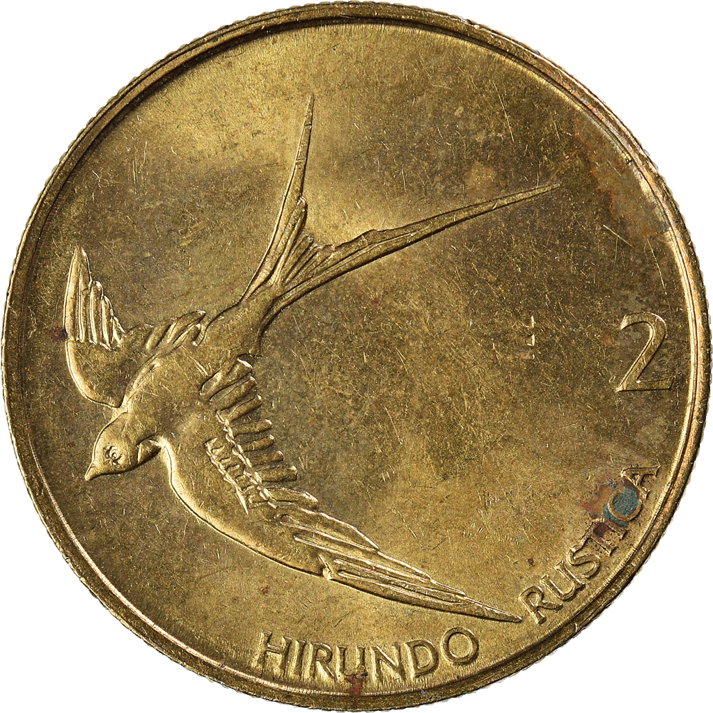 Moneda, Eslovenia, 2 Tolarja, 2000