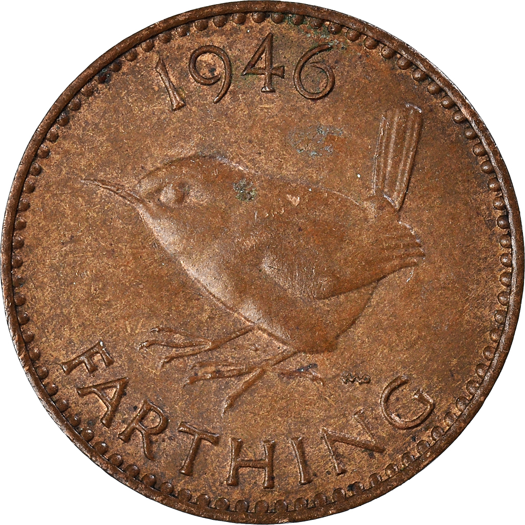 Moneda, Gran Bretaña, Farthing, 1946