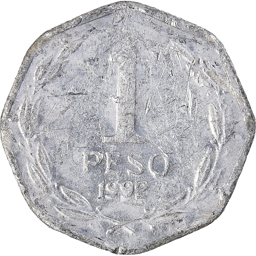 Moneda, Chile, Peso, 1992