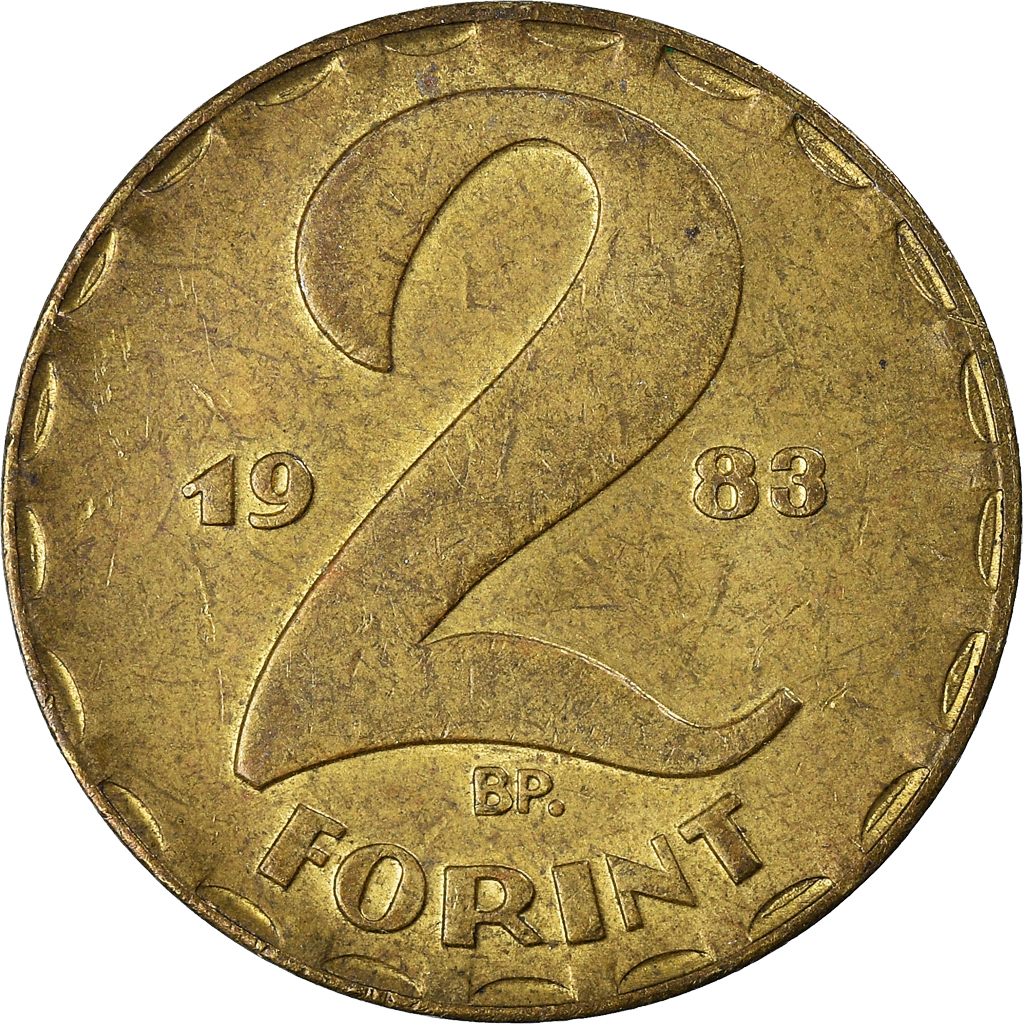 Moneda, Hungría, 2 Forint, 1983