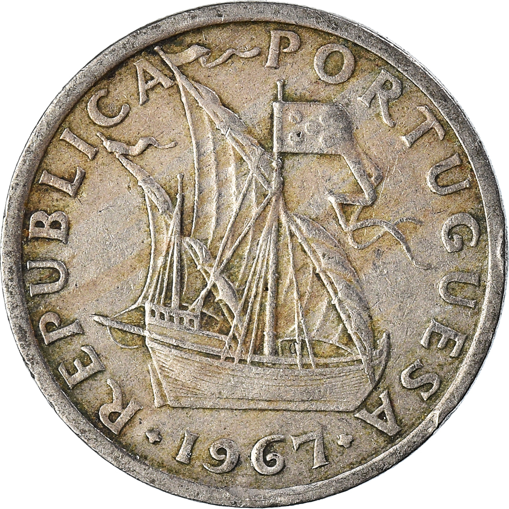 Moneda, Portugal, 2-1/2 Escudos, 1967