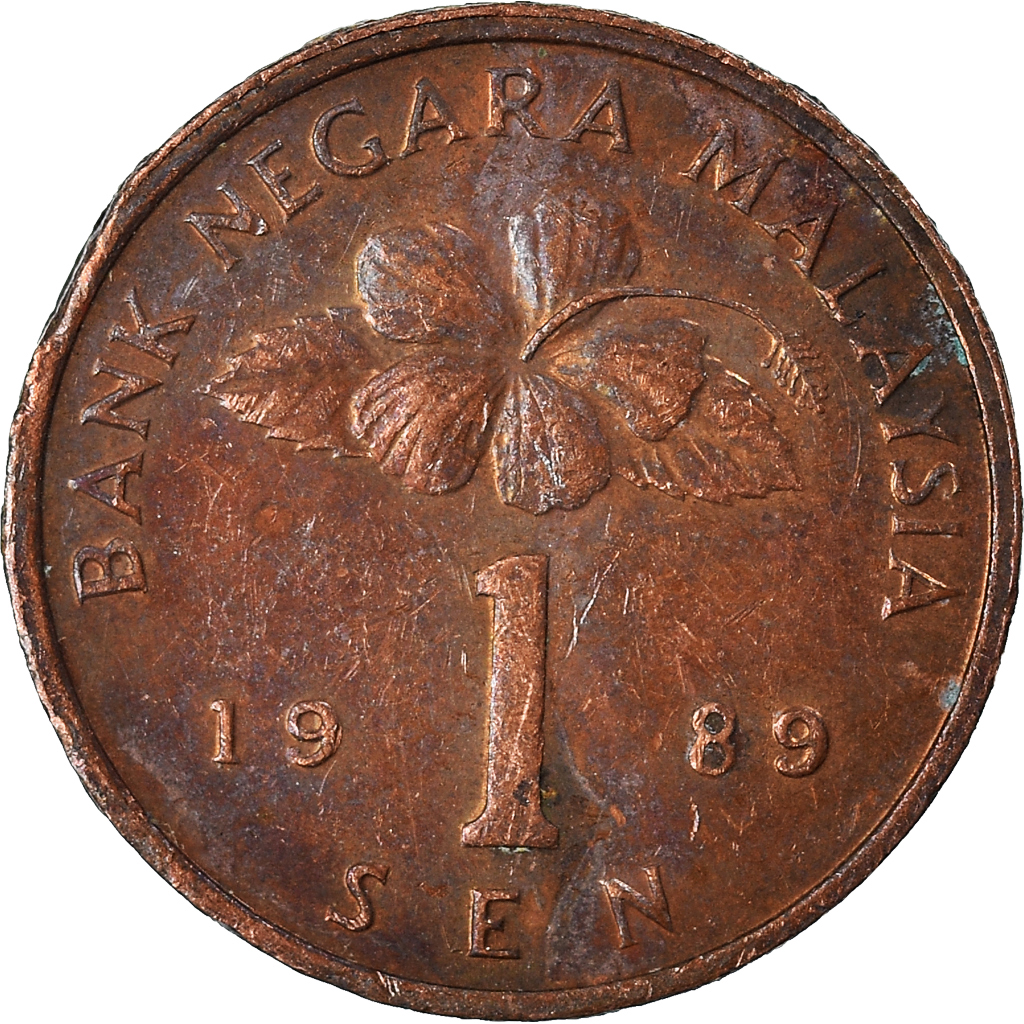 Moneda, Malasia, Sen, 1989
