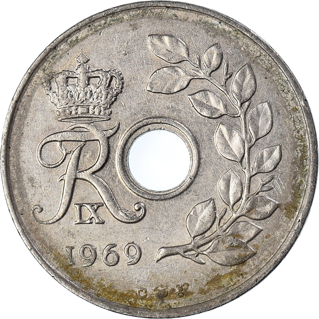 Moneda, Dinamarca, Ore, 1969