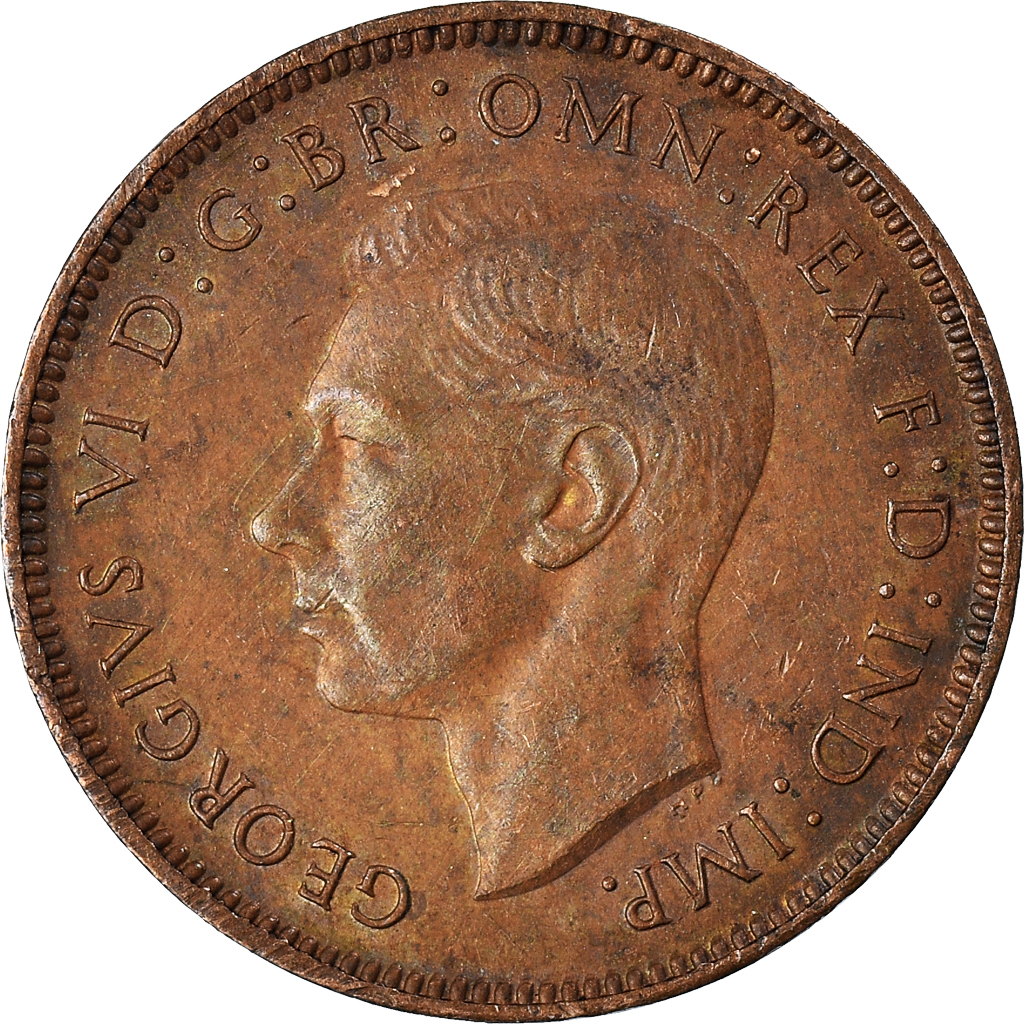 Moneda, Gran Bretaña, Farthing, 1938