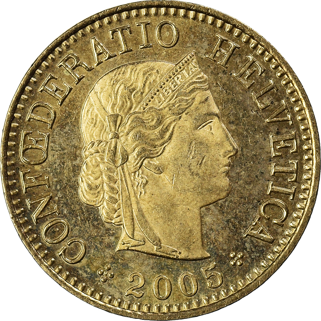 Moneda, Suiza, 5 Rappen, 2005