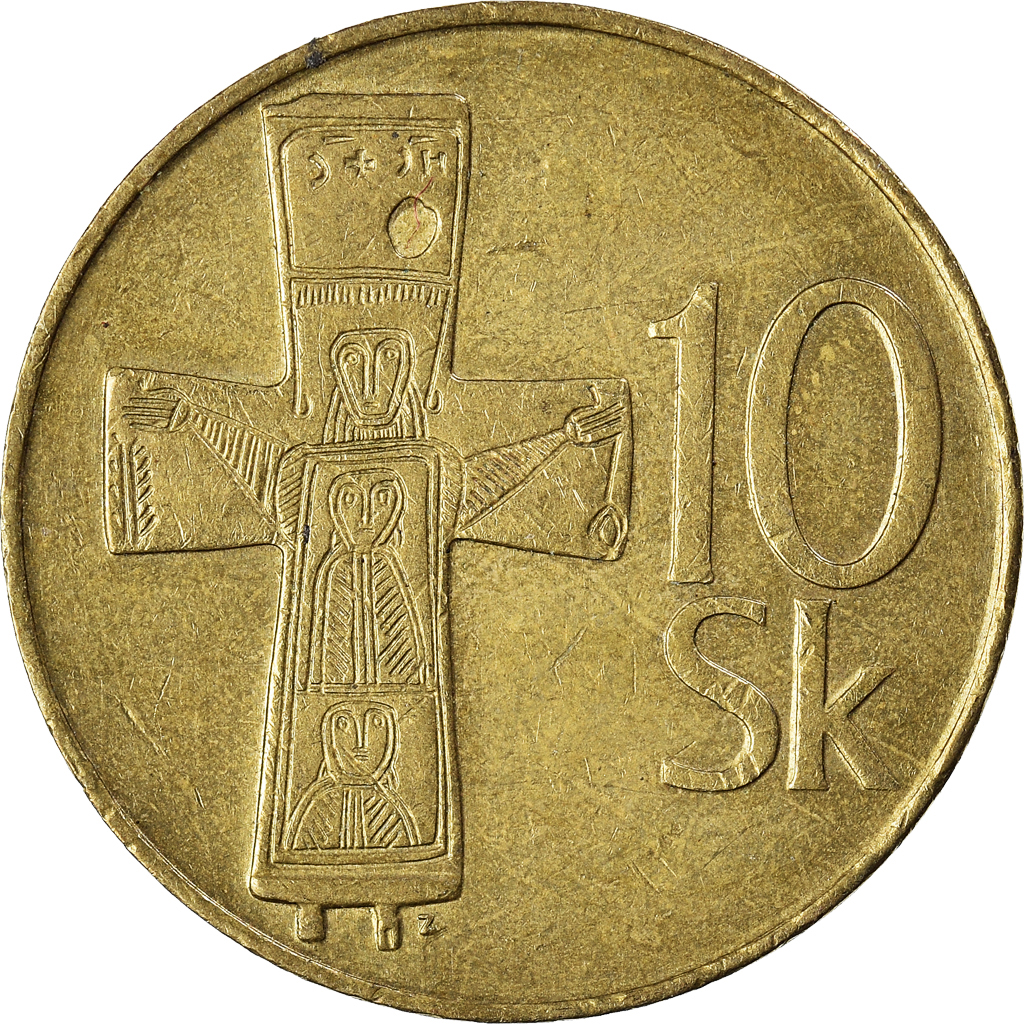 Moneda, Eslovaquia, 10 Koruna, 1995