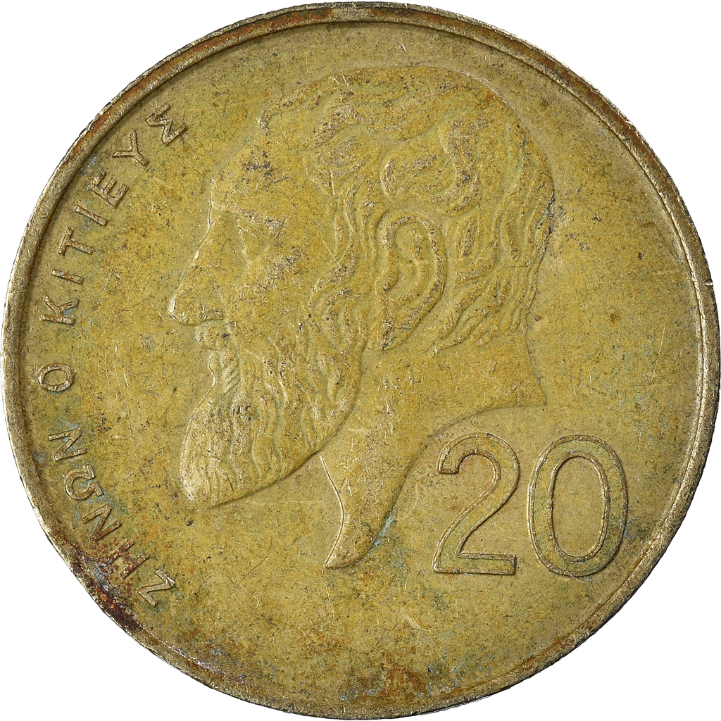Moneda, Chipre, 20 Cents, 1989