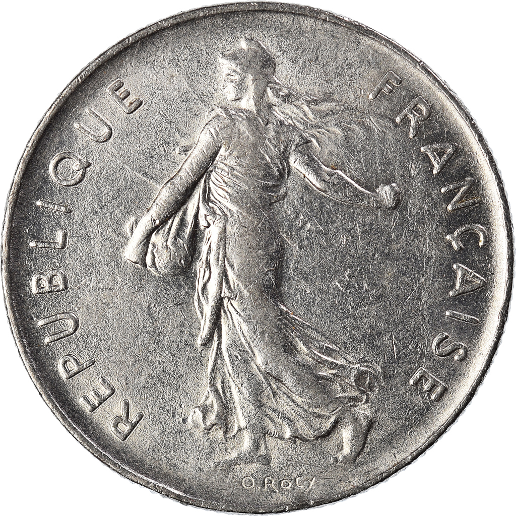 Coin, France, 5 Francs, 1974