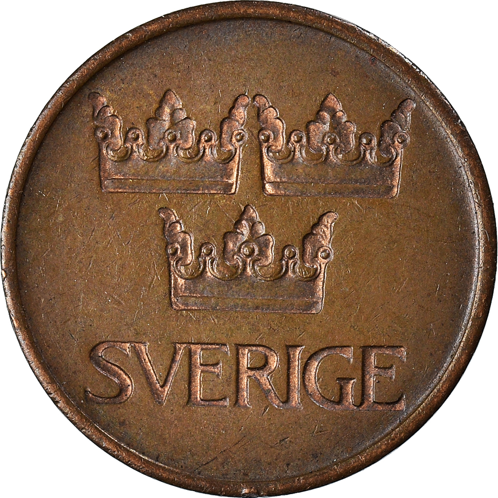 Moneda, Suecia, 5 Öre, 1972