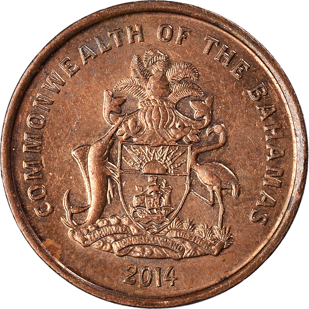 Coin, Bahamas, Cent, 2014