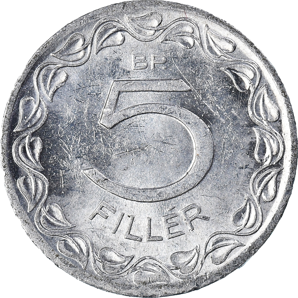 Coin, Hungary, 5 Filler, 1970 European Coins