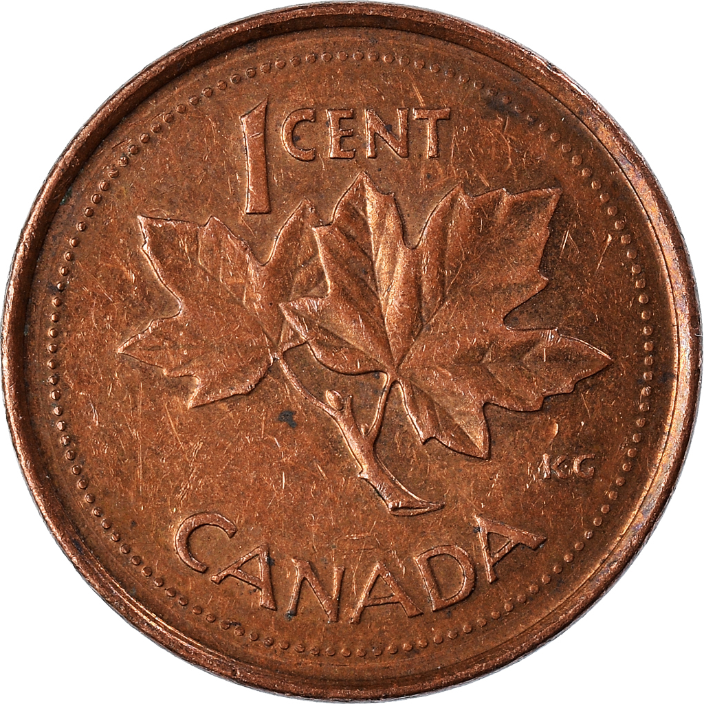 Moneda, Canadá, Cent, 2002