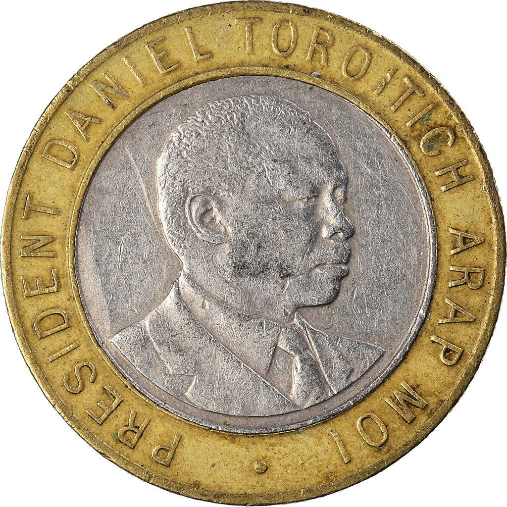 Moneda, Kenia, 10 Shillings, 1994