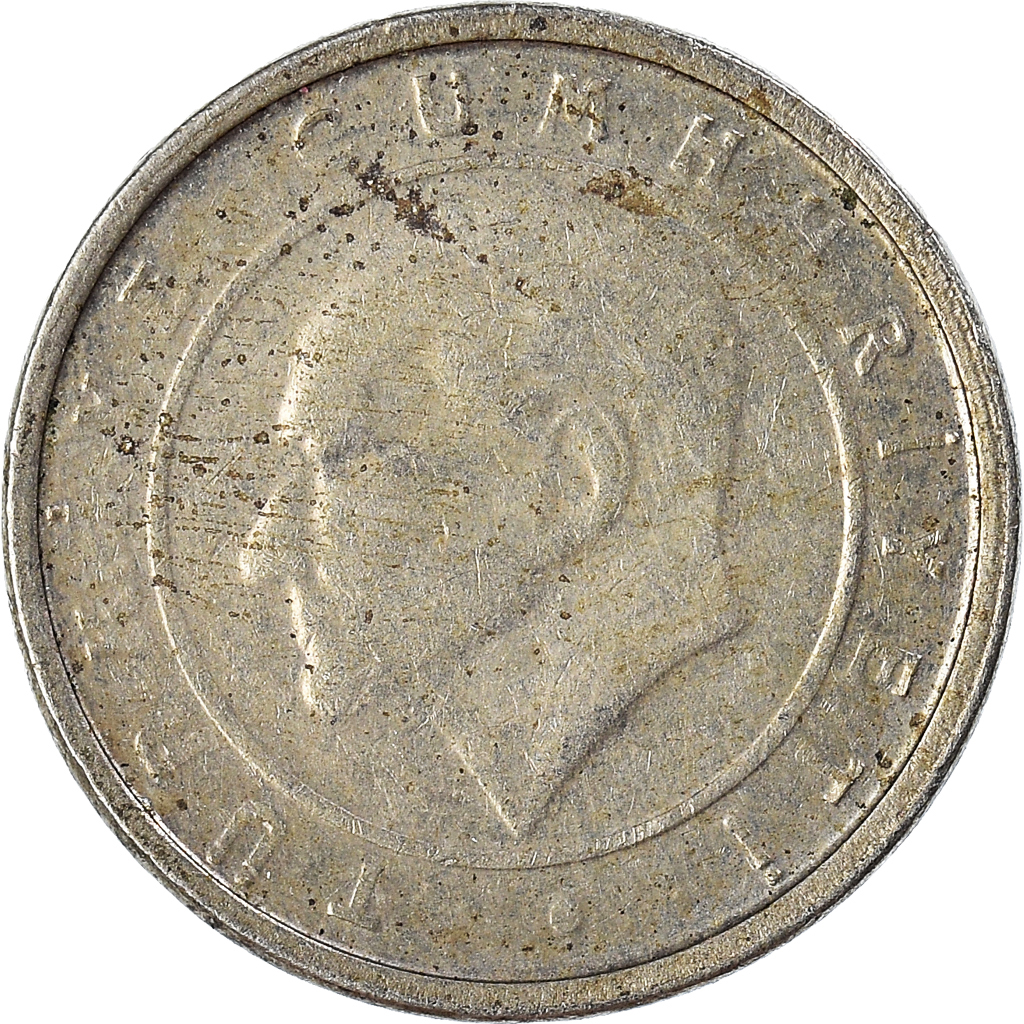 Moneda, Turquía, 5 New Kurus, 2008