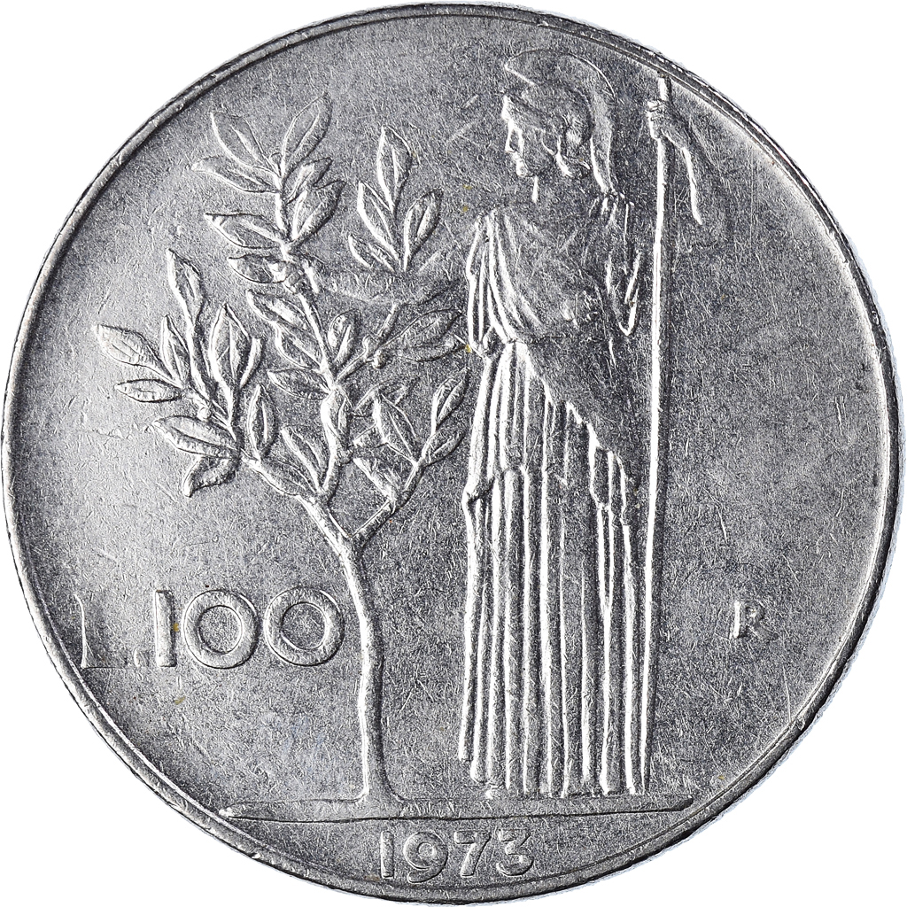 Coin, Italy, 100 Lire, 1973