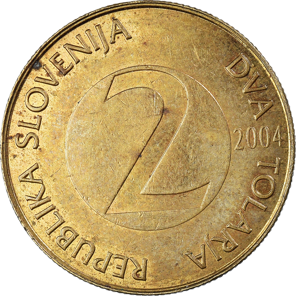 Moneda, Eslovenia, 2 Tolarja, 2004