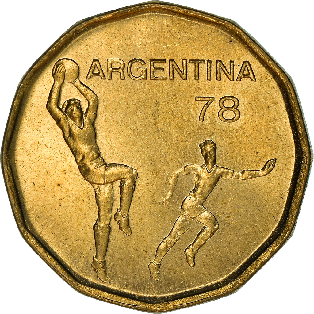 Coin, Argentina, 20 Pesos, 1977, , Aluminum-Bronze, KM:75