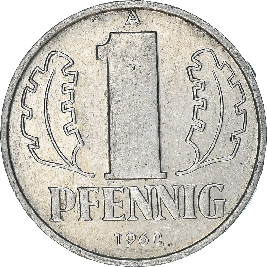 Coin, GERMAN-DEMOCRATIC REPUBLIC, Pfennig, 1960, Berlin, , Aluminum