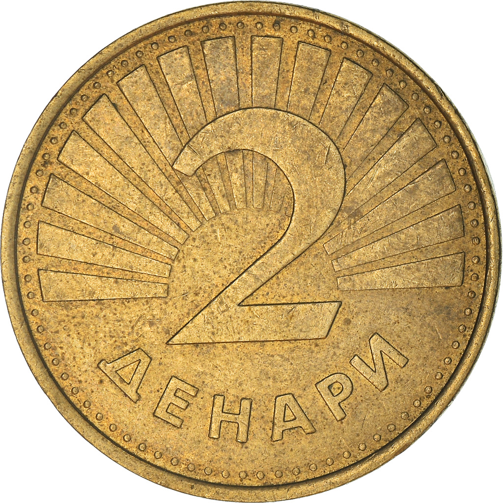 Coin, Macedonia, 2 Denari, 2006, , Brass, KM:3