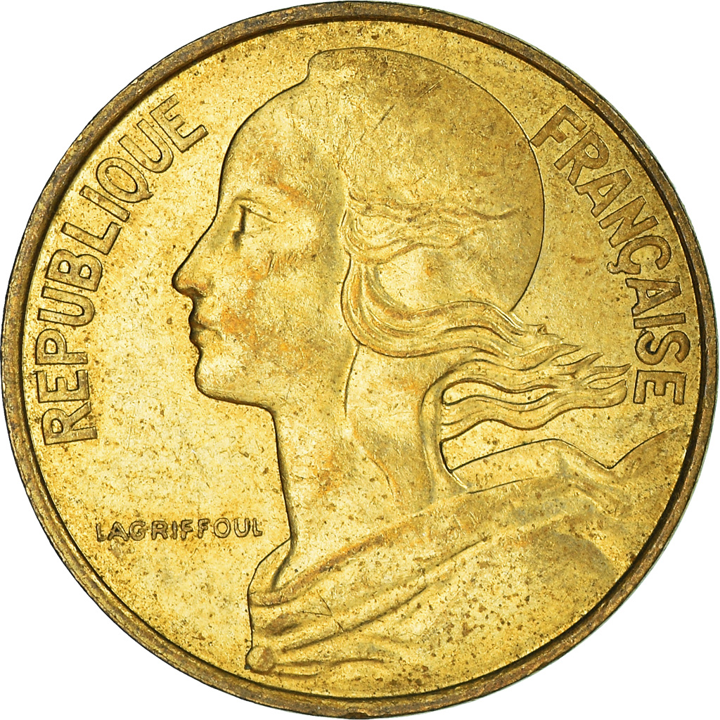 Moneda, Francia, 10 Centimes, 1986