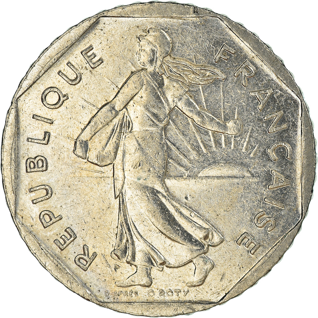 Moneda, Francia, 2 Francs, 1998