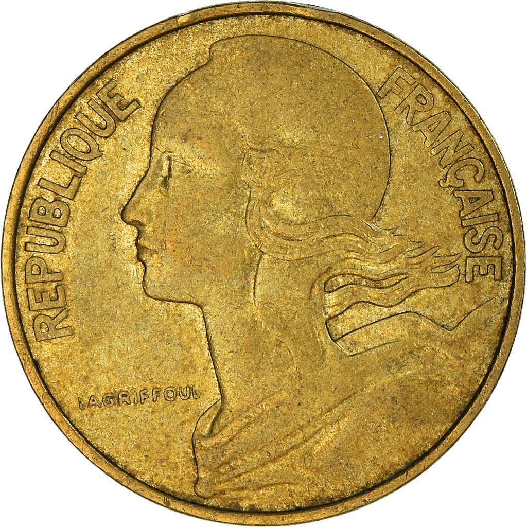 Moneda, Francia, 10 Centimes, 1983