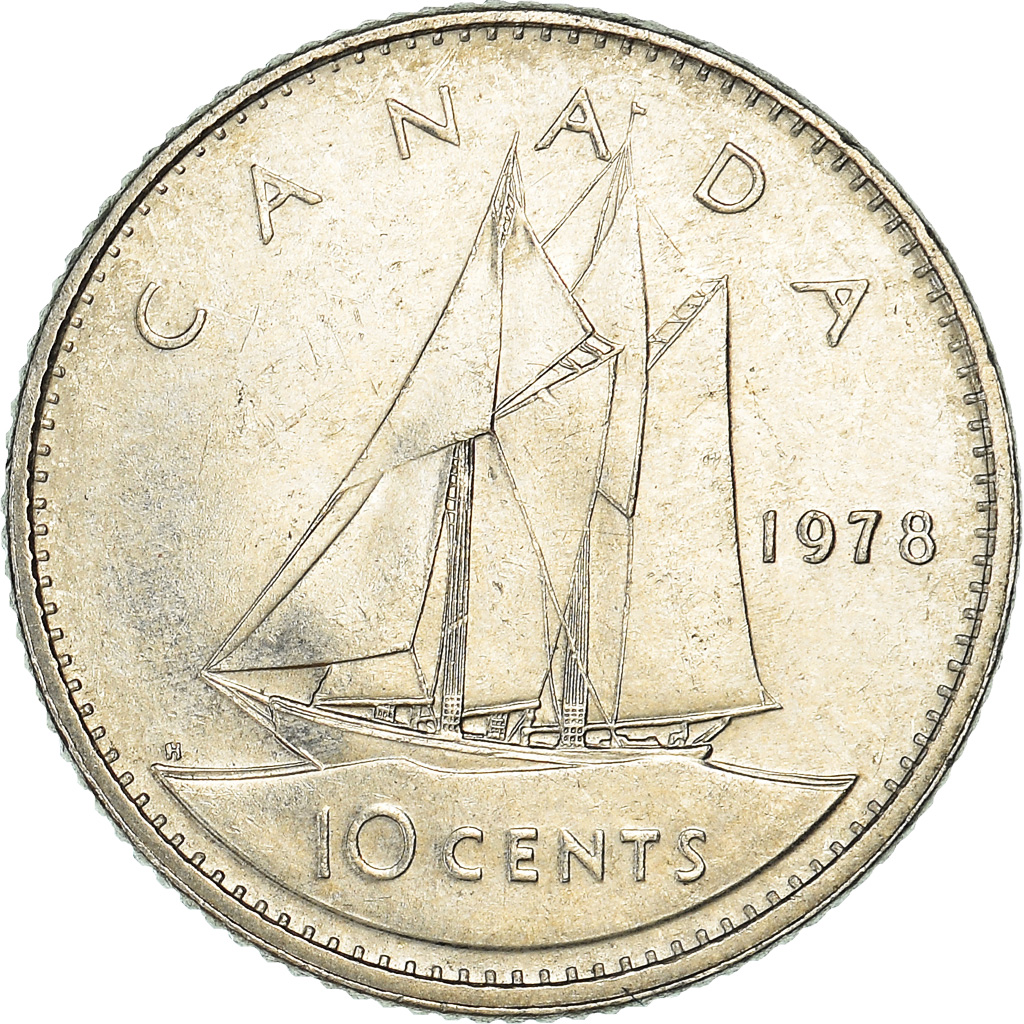 Moneda, Canadá, 10 Cents, 1978