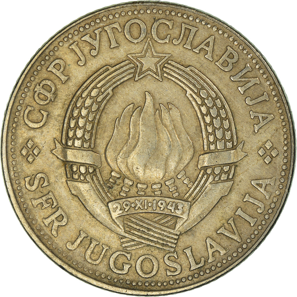 Moneda, Yugoslavia, 10 Dinara, 1981