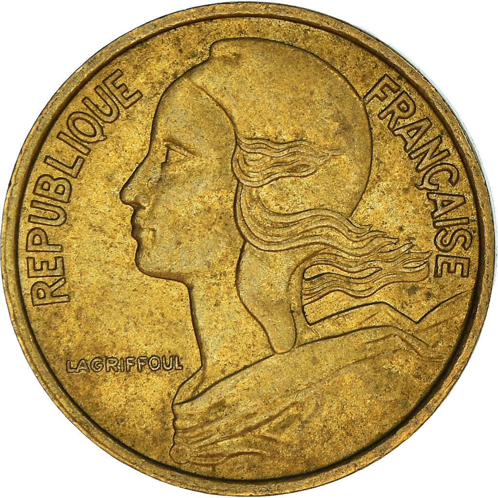 Moneda, Francia, 5 Centimes, 1969