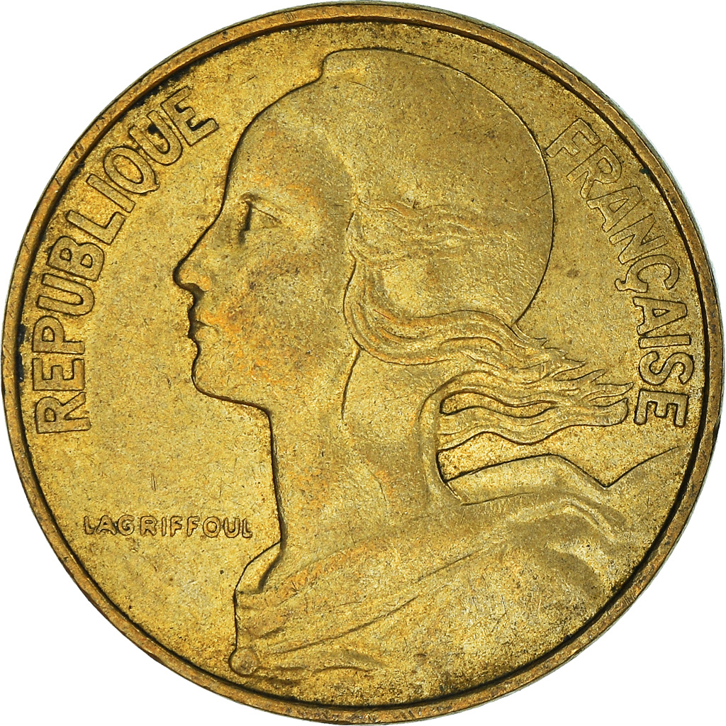 Moneda, Francia, 10 Centimes, 1983