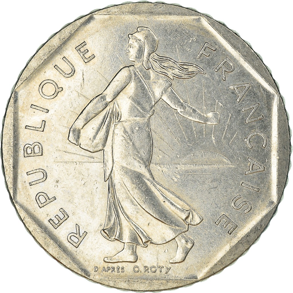 Moneda, Francia, 2 Francs, 1982