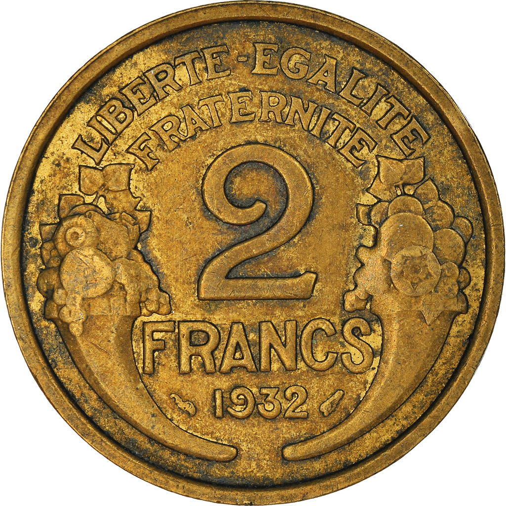 Moneda, Francia, 2 Francs, 1932