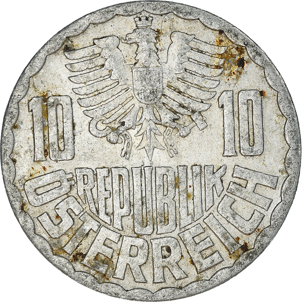 Moneda, Austria, 10 Groschen, 1952