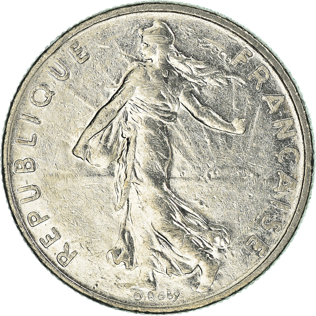 Moneda, Francia, 1/2 Franc, 1991