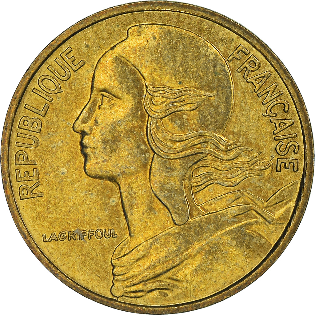 Moneda, Francia, 5 Centimes, 1987