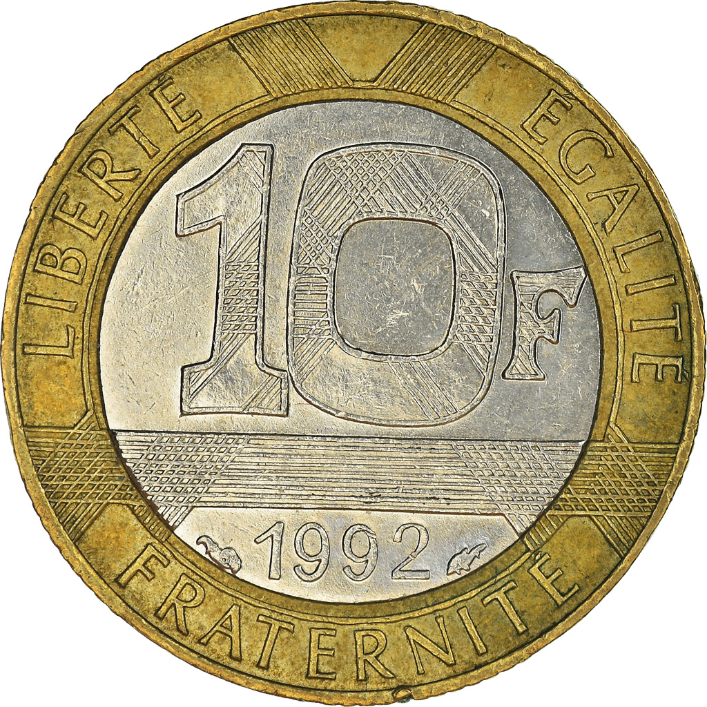 Moneda, Francia, 10 Francs, 1992