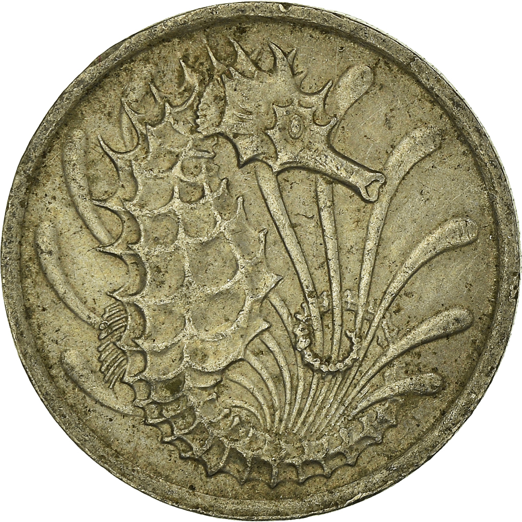 Moneda, Singapur, 10 Cents, 1976