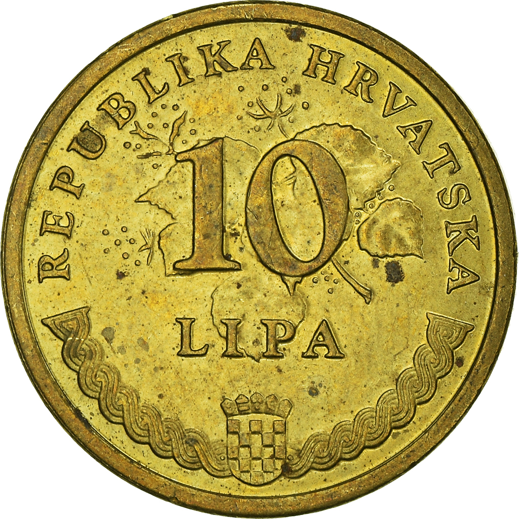 Moneda, Croacia, 10 Lipa