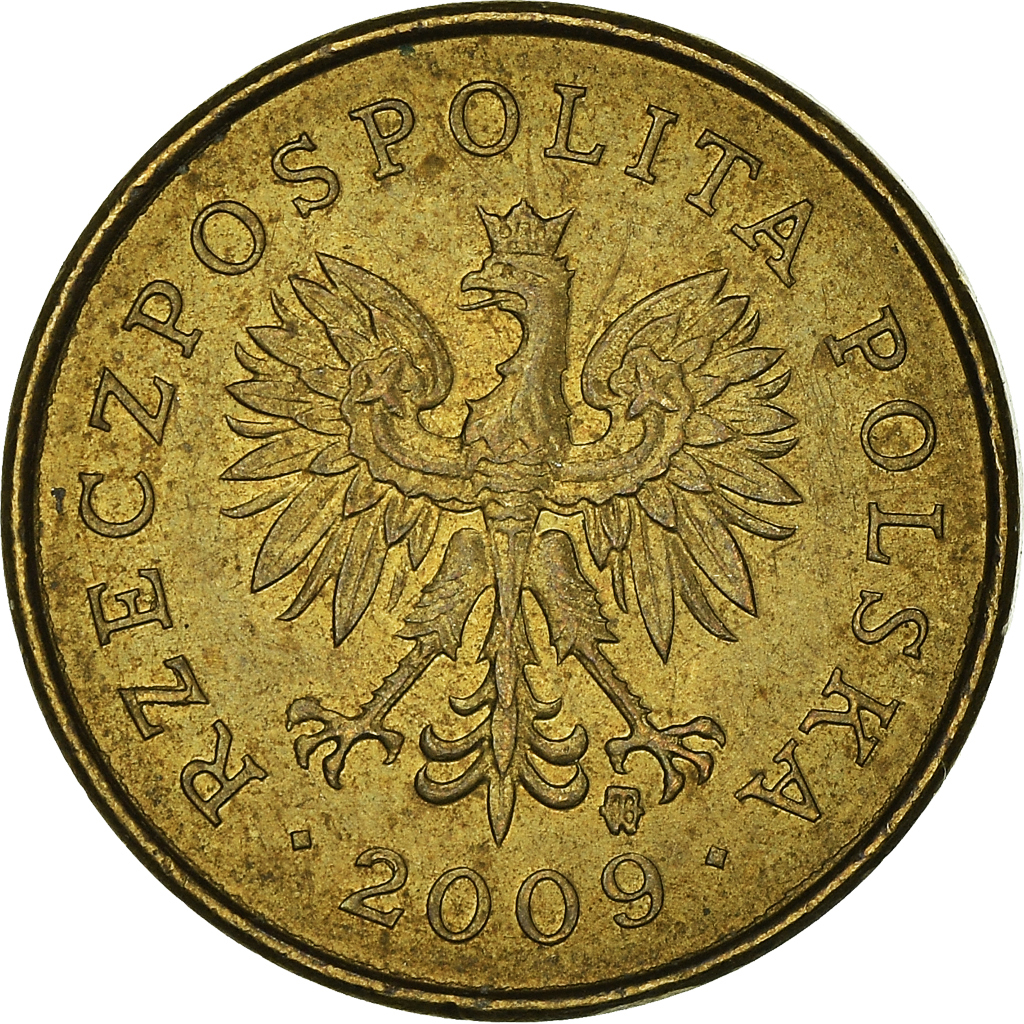 Moneda, Polonia, 2 Grosze, 2009