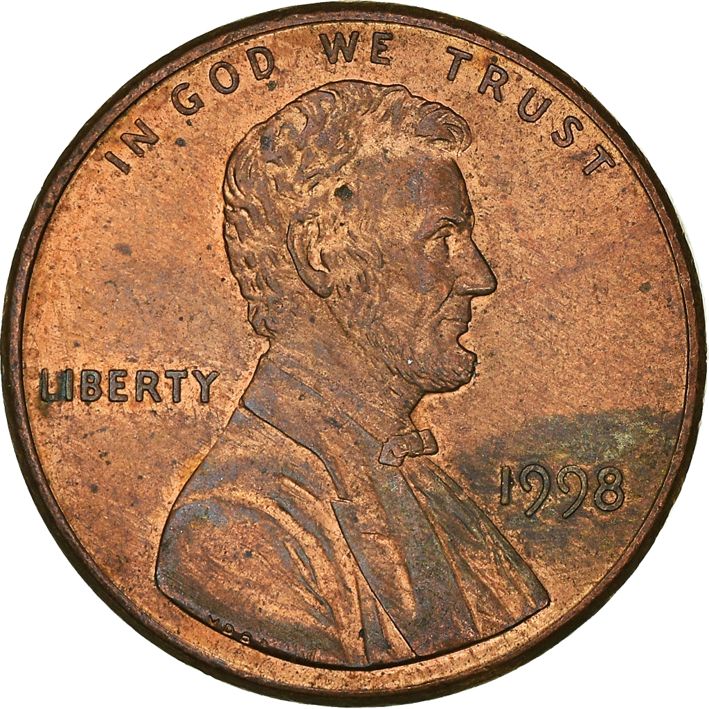 Moneda, Estados Unidos, Cent, 1998