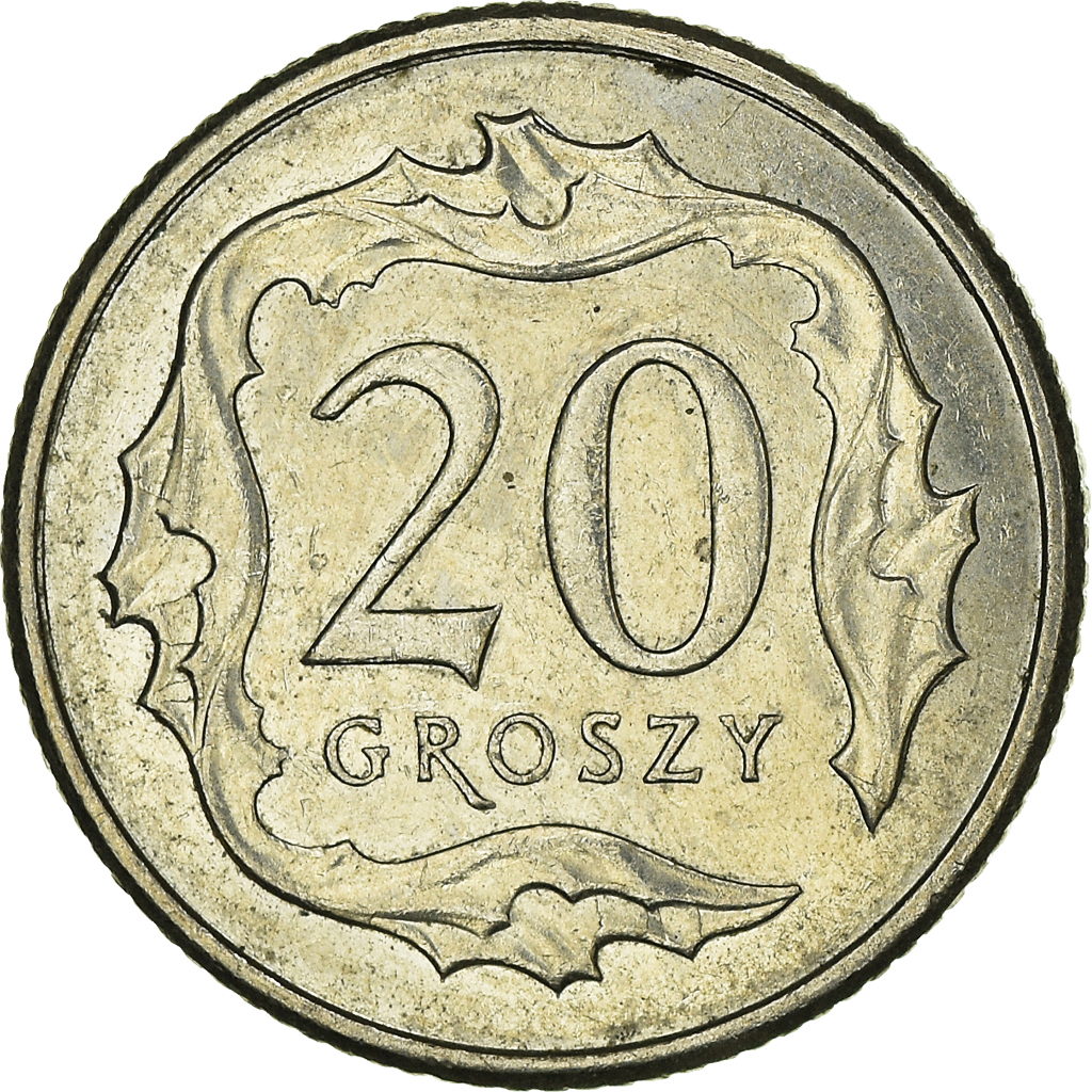 Moneda, Polonia, 20 Groszy, 2012
