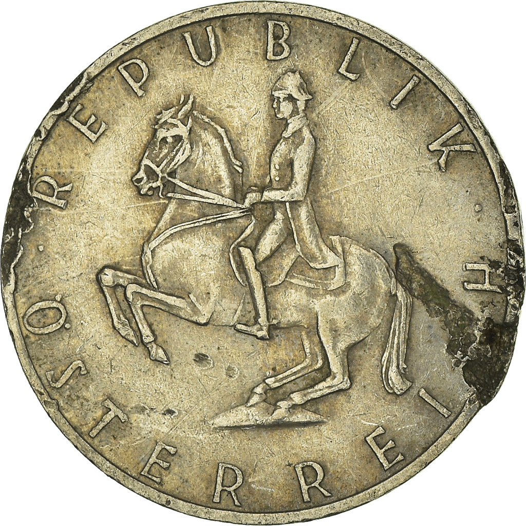 Moneda, Austria, 5 Schilling, 1970
